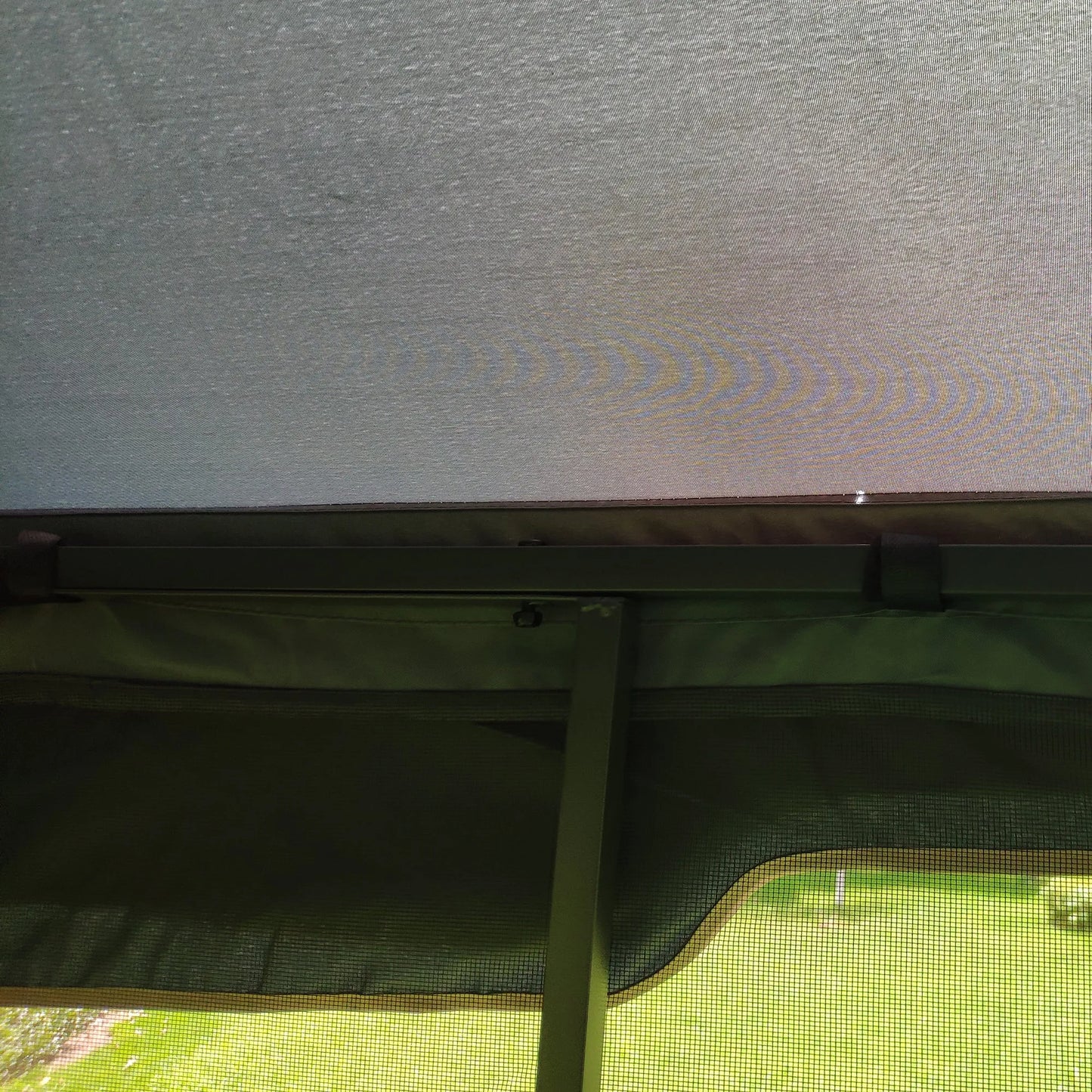 10 x 10 ft Patio Gazebo Tent with Ventilated Double Roof and Mosquito Net, Gray Canopy for Backyard or Garden – view 14