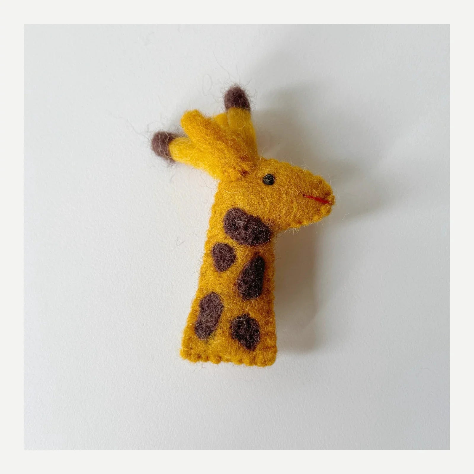 Giraffe handmade wool felt brooch