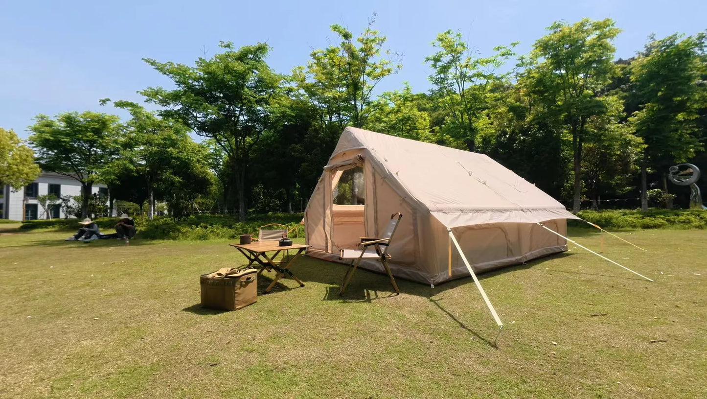 9.8 x13ft Inflatable Camping Tents with Hand Pump, Air Glamping Tents, Easy Setup Waterproof and Windproof Blow up Tent, 4 Seasons Oxford Cabin Tent – view 15