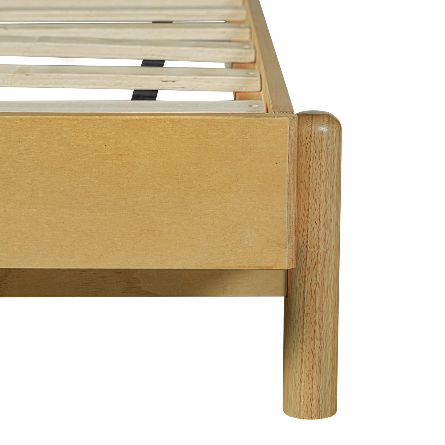 Modern Queen Bed Frame Set with 2 Nightstands, Beige Wood Platform Bed with Headboard and Matching Bedside Tables for Bedroom – view 16