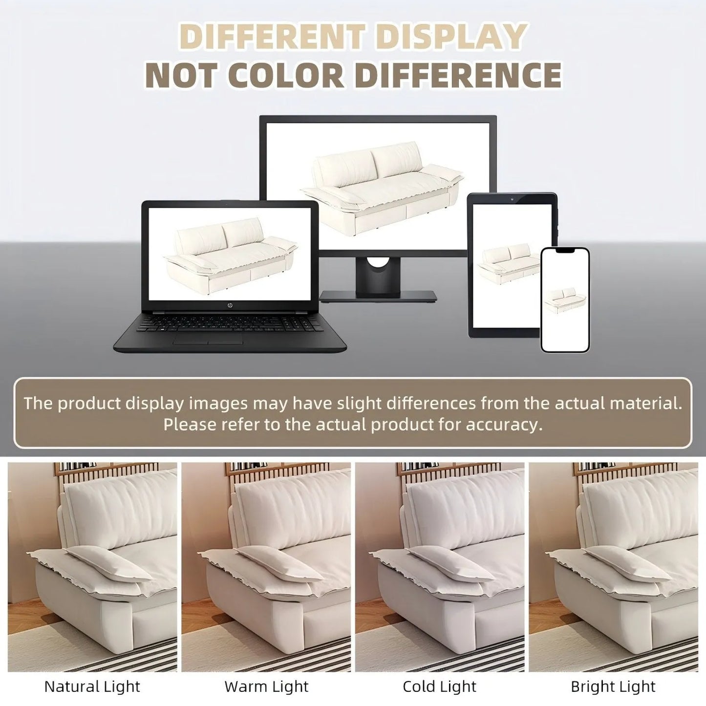 73.2'Queen Pull Out Sofa Bed,3-in-1 Convertible Sleeper Sofa,Multi-Functional Velvet Loveseat Bed,Beige/White – view 16