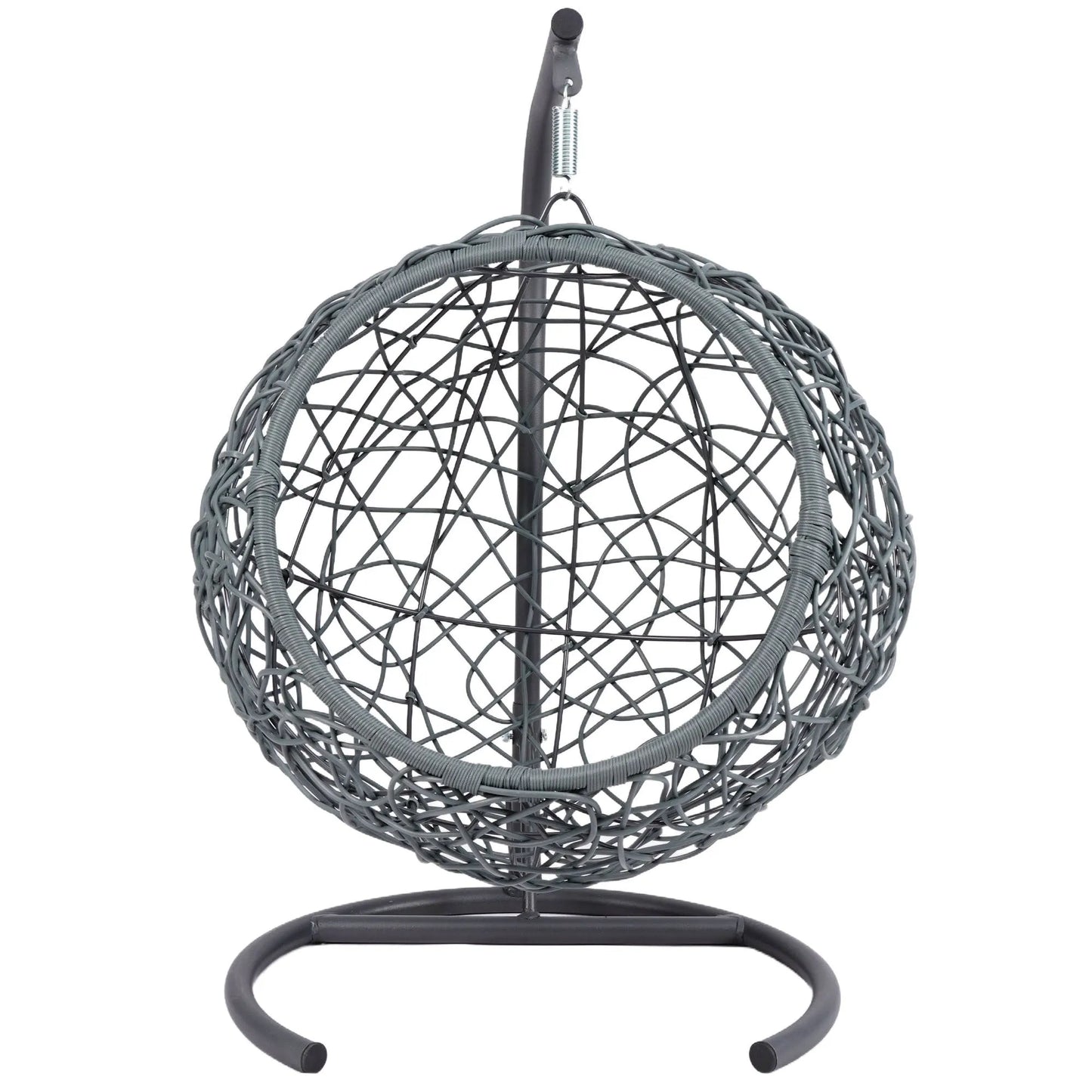 Cat Swing Bed with Stand & Cushion, Cat Egg Chair with Rattan Wicker Appearance, Indoor Hanging Swinging Cat Bed for Cats, Small Dogs, and Small – view 16