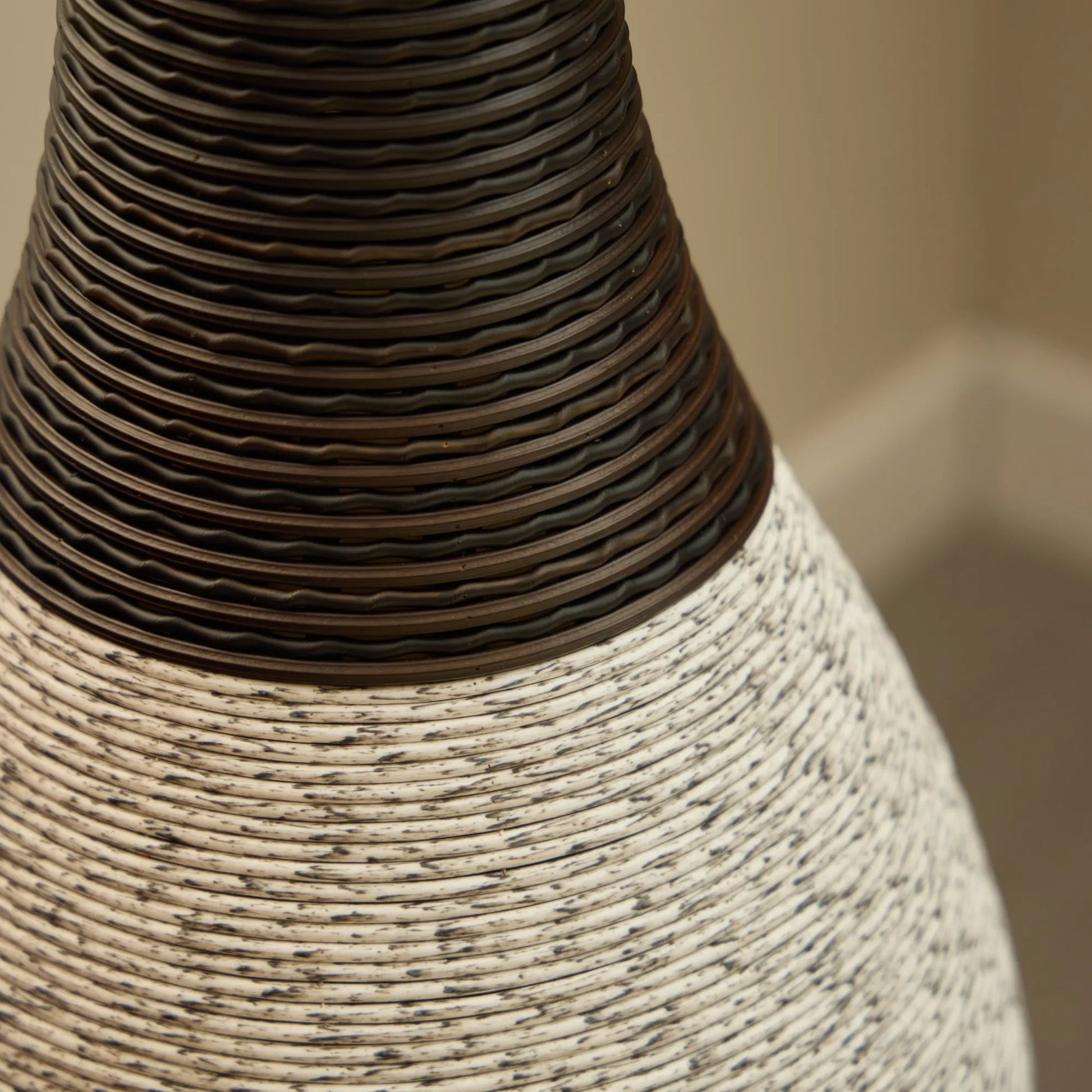 39-Inch Tall Designer Floor Vase – Artificial Rattan with Elegant Two-Tone Dark Brown Finish – Decorative Accent for Living Room, Bedroom, or Entryway – view 16