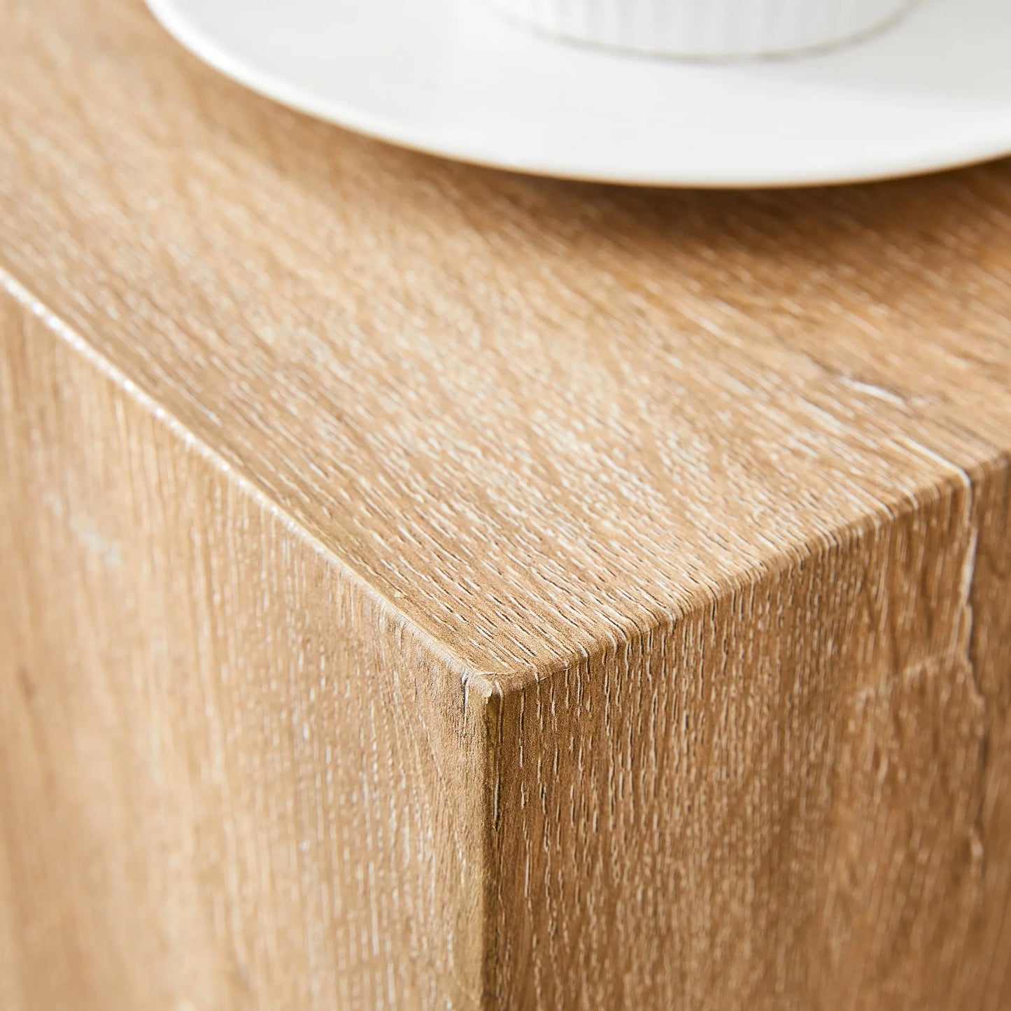 Elevate your living space with this square modern MDF coffee table that showcases smooth, light wood color texture patterns. It is characterized by – view 17