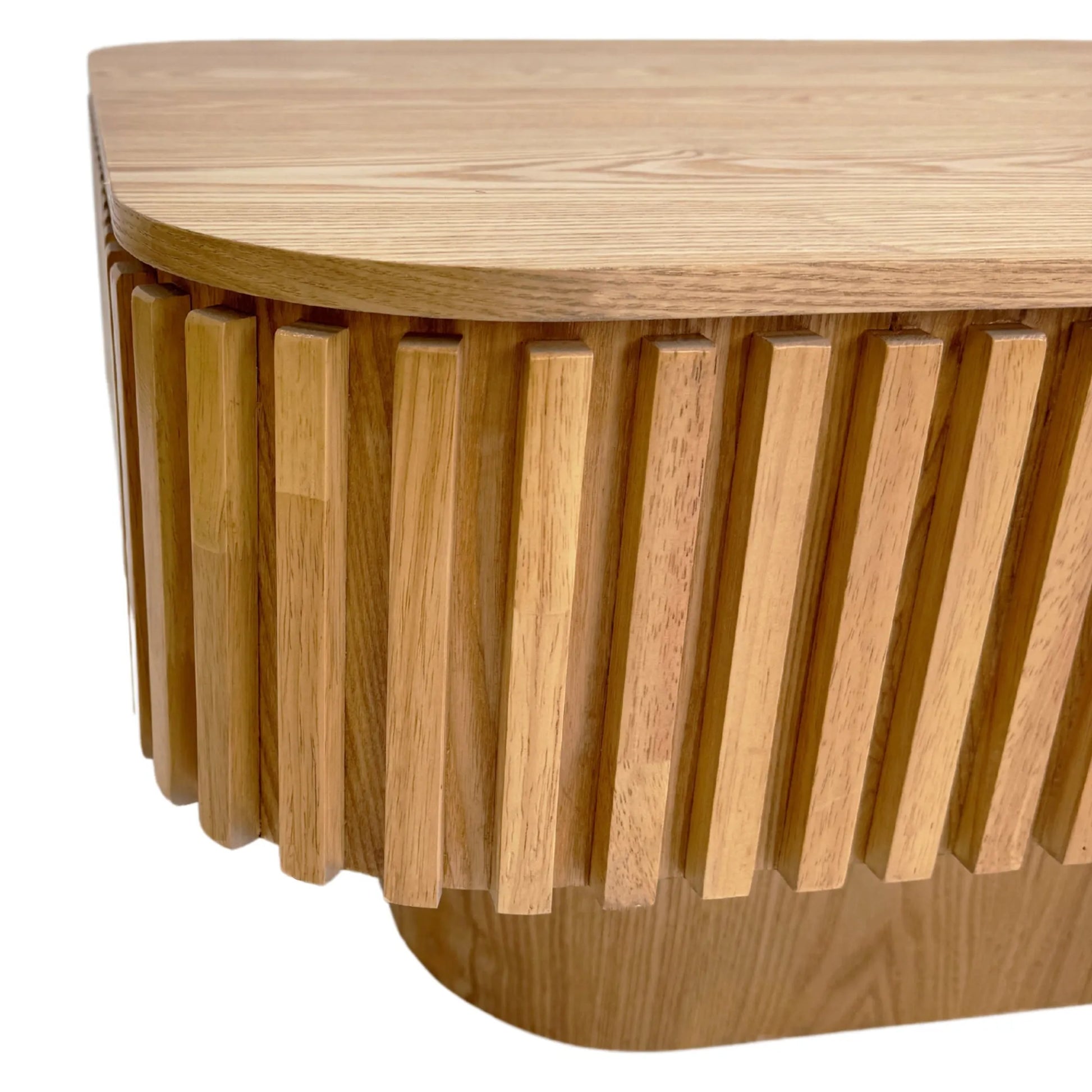 38.6'' Fluted Lift-top Coffee Table Solid Wood Veneered Modern Coffee Table Accent Tea Table with Storage and Adjustable Height for Living Room – view 17