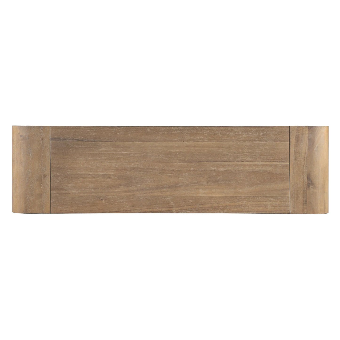 Rustic Console Table with Fluted Drawer Front, Entryway Table with Curved Corners & Thick Legs, Sturdy Sofa Table for Hallway & Living Room (Natural) – view 18