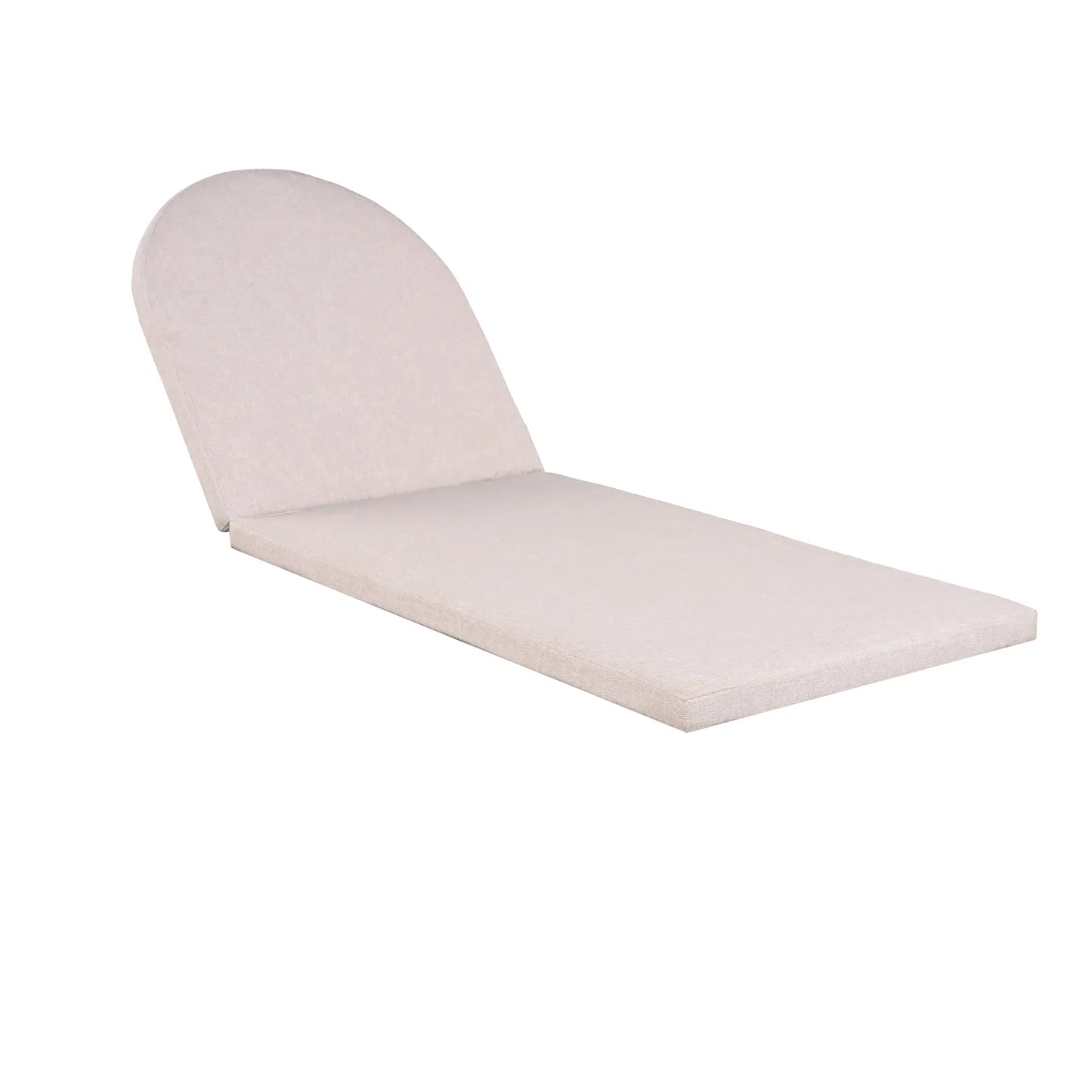 Outdoor Chaise Lounge Chair, Acacia wood Pool Chair with Adjustable Backrest and Cushion, Outdoor Lounge Chair for Beach, Yard, or Poolside (Beige – view 18