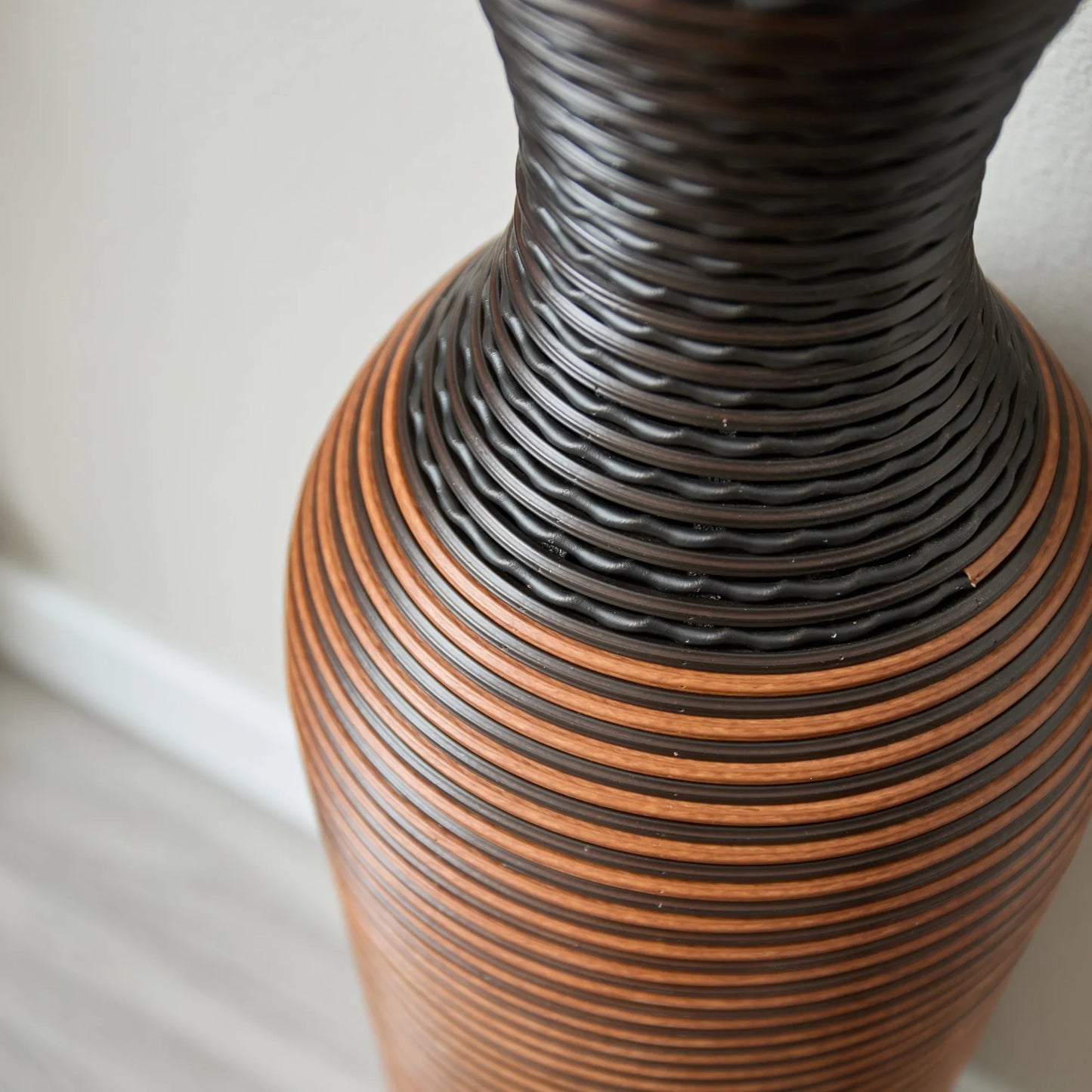 Desktop Vase, Brown Decorative Floor Vase, Classic and Neat Floor Vase, High Independent Flower Stand, Artificial Vine Vase, PVC Floor Vase, Home – view 18