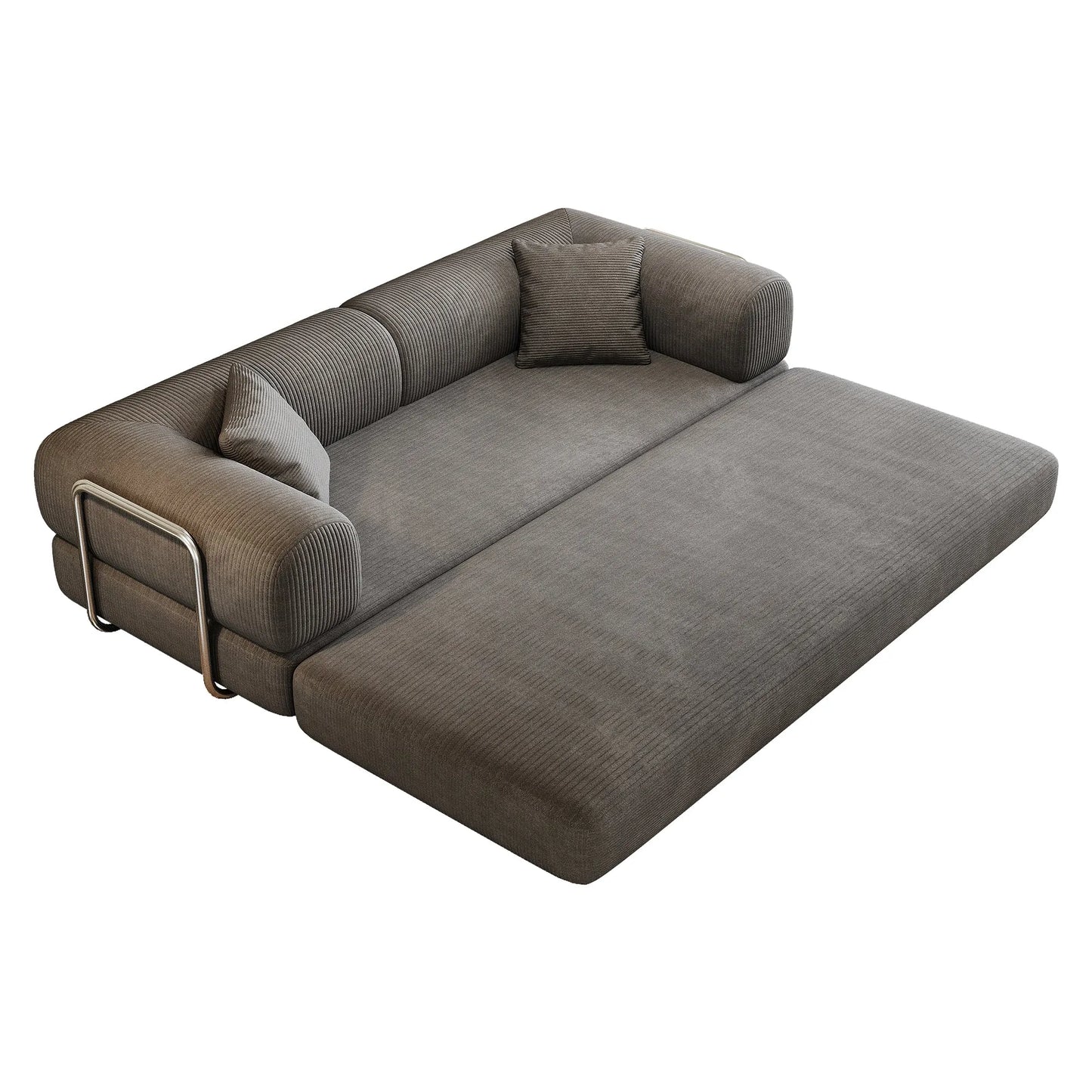 78.8' Compression Sofa,Convertible Floor Sofa Bed-with Pillow Back Support Armrest,Comfy Futon Couch Sleeper Bed,Loveseats Boneless Modular Sectional – view 19