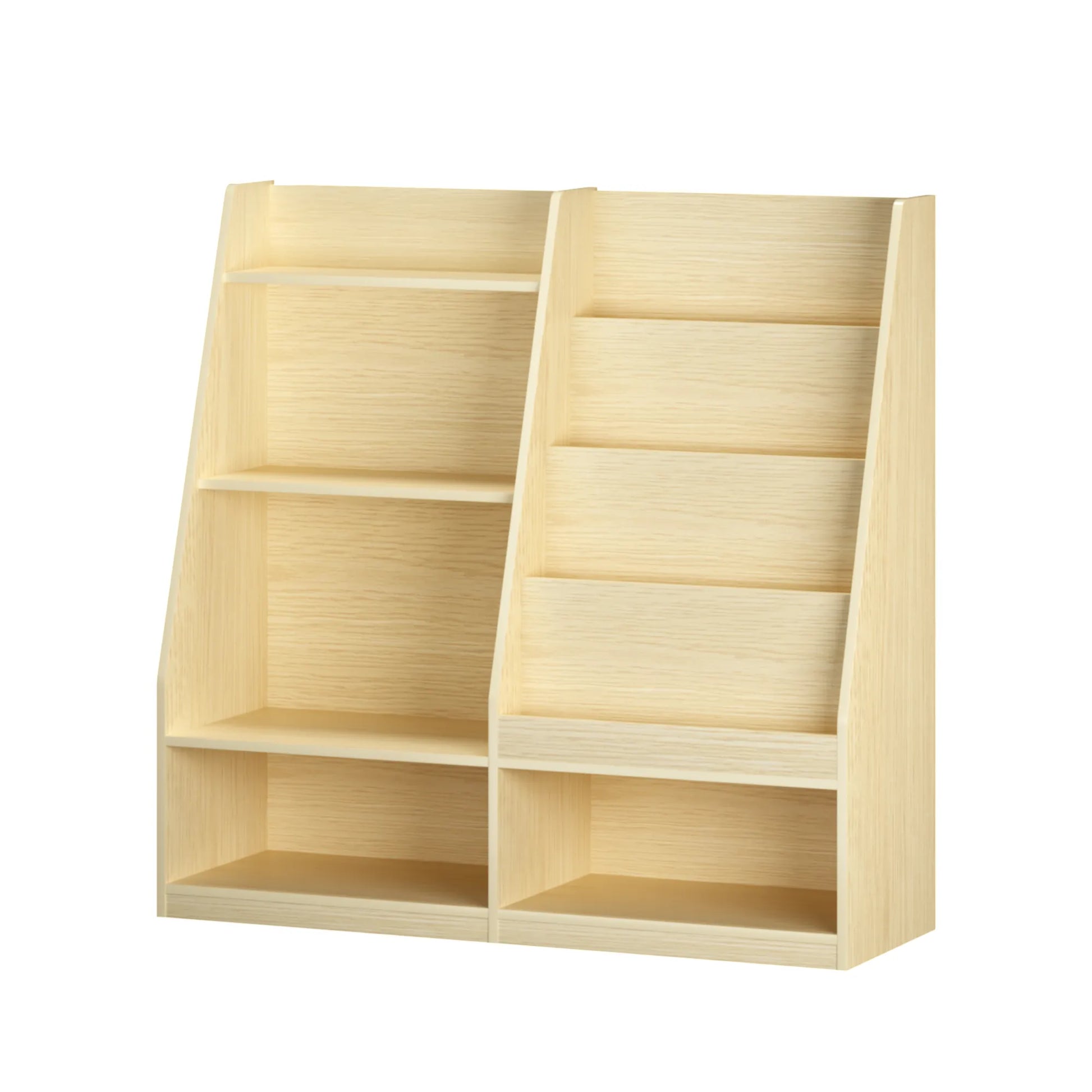 Kids Bookshelf and Toy Storage Organizer, Multifunctional 4 Tier Wooden Kids Book Shelf with Bookcase Display Stand in Kids Room Playroom Nursery for – view 21