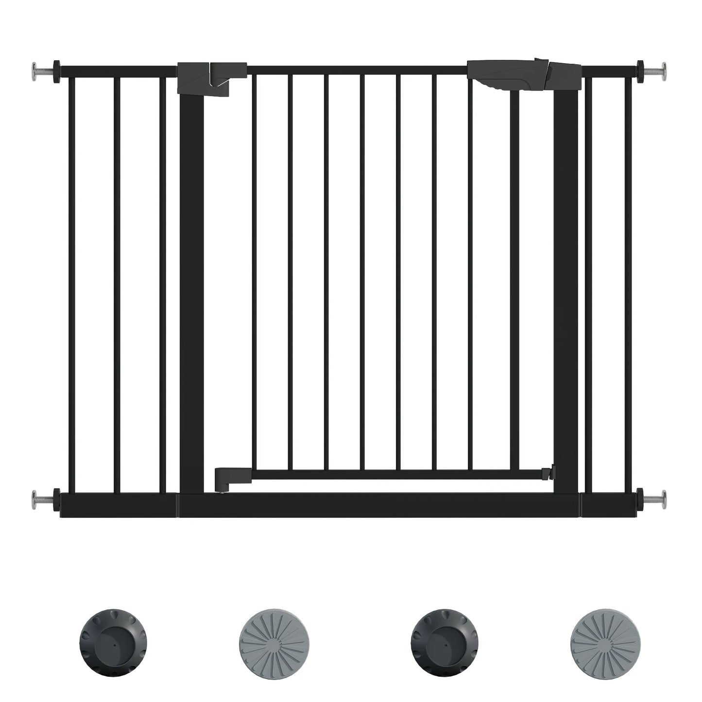 29.5-45.3' Wide Baby Gate with wall protector for Stairs, Dog Gate Indoor for Doorways, No Drilling Pressure Mounted Pet Gates for Kids, Easy Walk – view 22