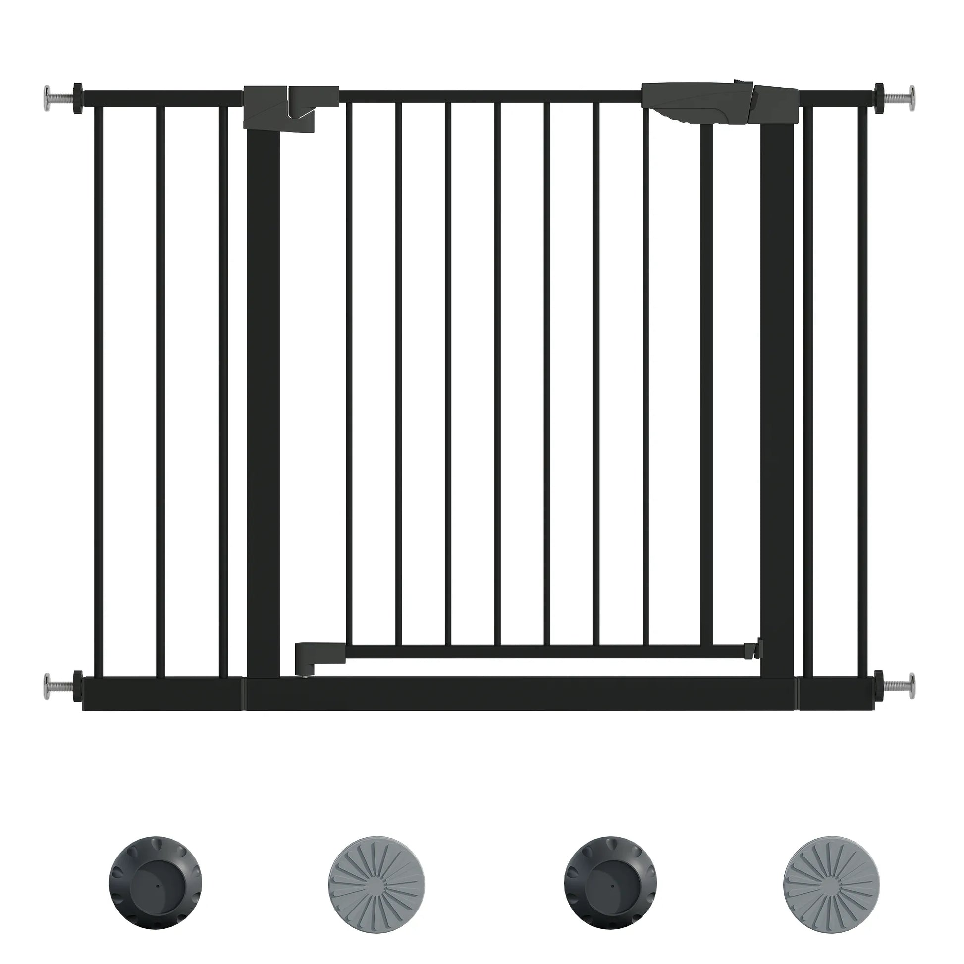 29.5-45.3' Wide Baby Gate with wall protector for Stairs, Dog Gate Indoor for Doorways, No Drilling Pressure Mounted Pet Gates for Kids, Easy Walk – view 22