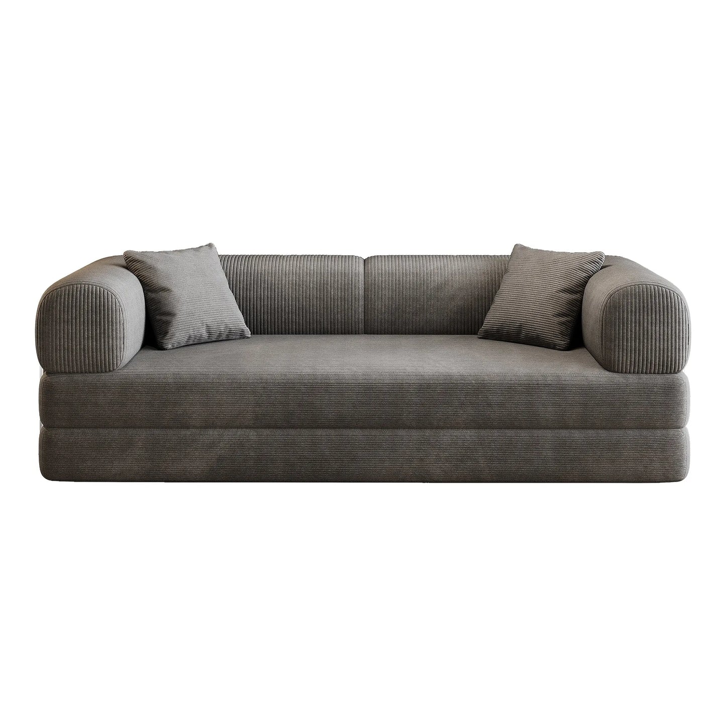 78.8' Compression Sofa,Convertible Floor Sofa Bed-with Pillow Back Support Armrest,Comfy Futon Couch Sleeper Bed,Loveseats Boneless Modular Sectional – view 23