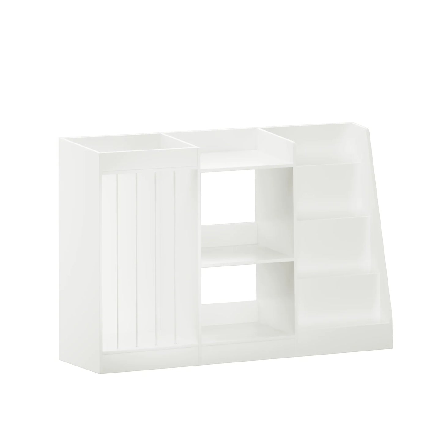 3-in-1 Kids Bookshelf and Toy Storage, 4-Tier Book Shelf for Kids Rooms, Sling Baby Bookcase with Stuffed Animal Storage, Toddler Montessori – view 23