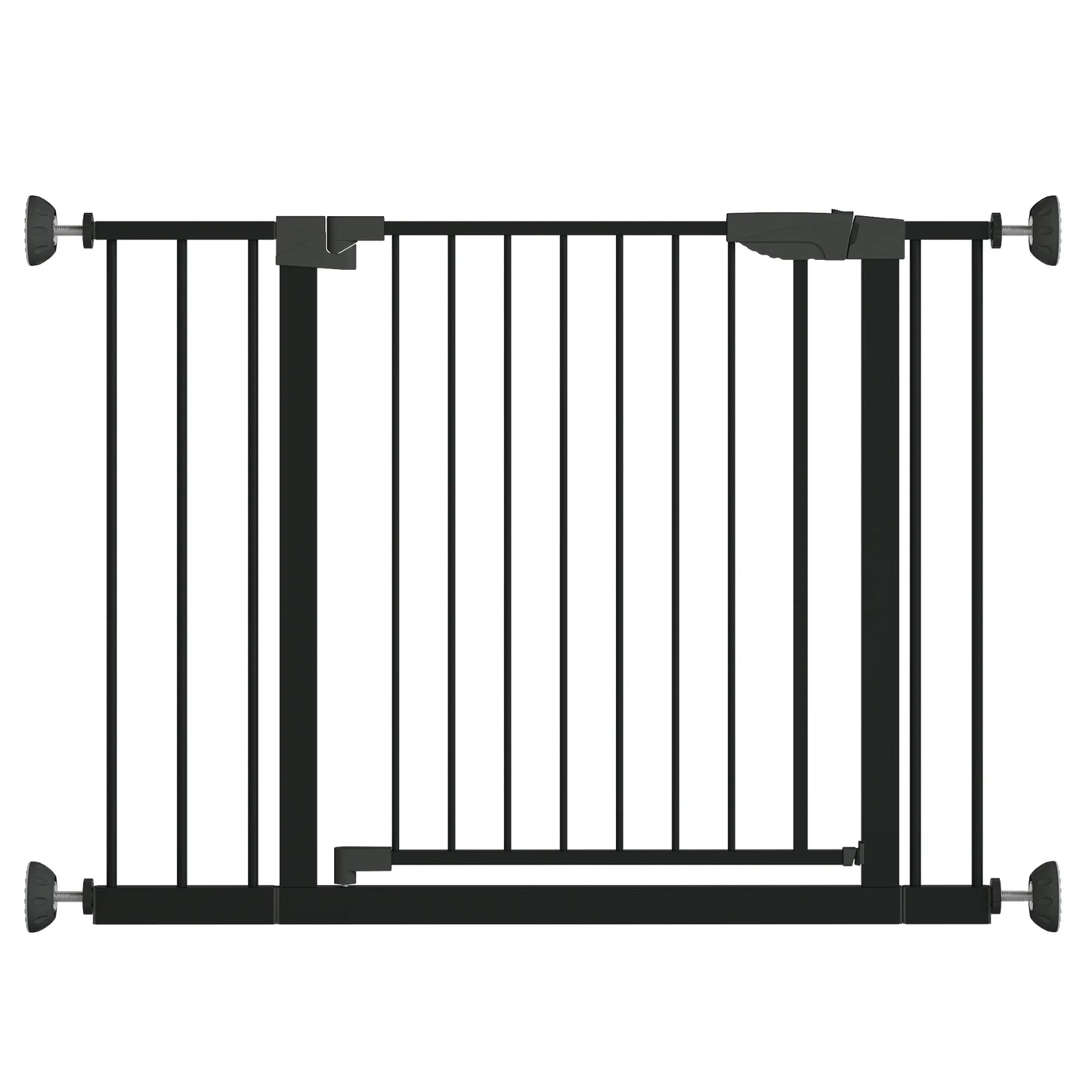 29.5-45.3' Wide Baby Gate with wall protector for Stairs, Dog Gate Indoor for Doorways, No Drilling Pressure Mounted Pet Gates for Kids, Easy Walk – view 24