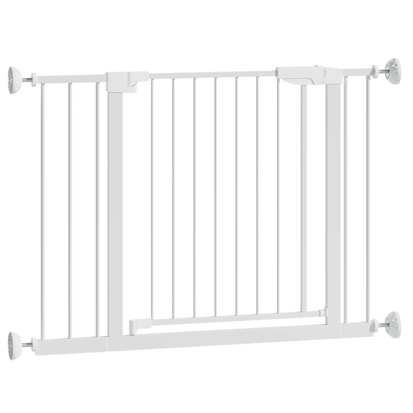 29.5-45.3' Wide Baby Gate with wall protector for Stairs, Dog Gate Indoor for Doorways, No Drilling Pressure Mounted Pet Gates for Kids, Easy Walk – view 24