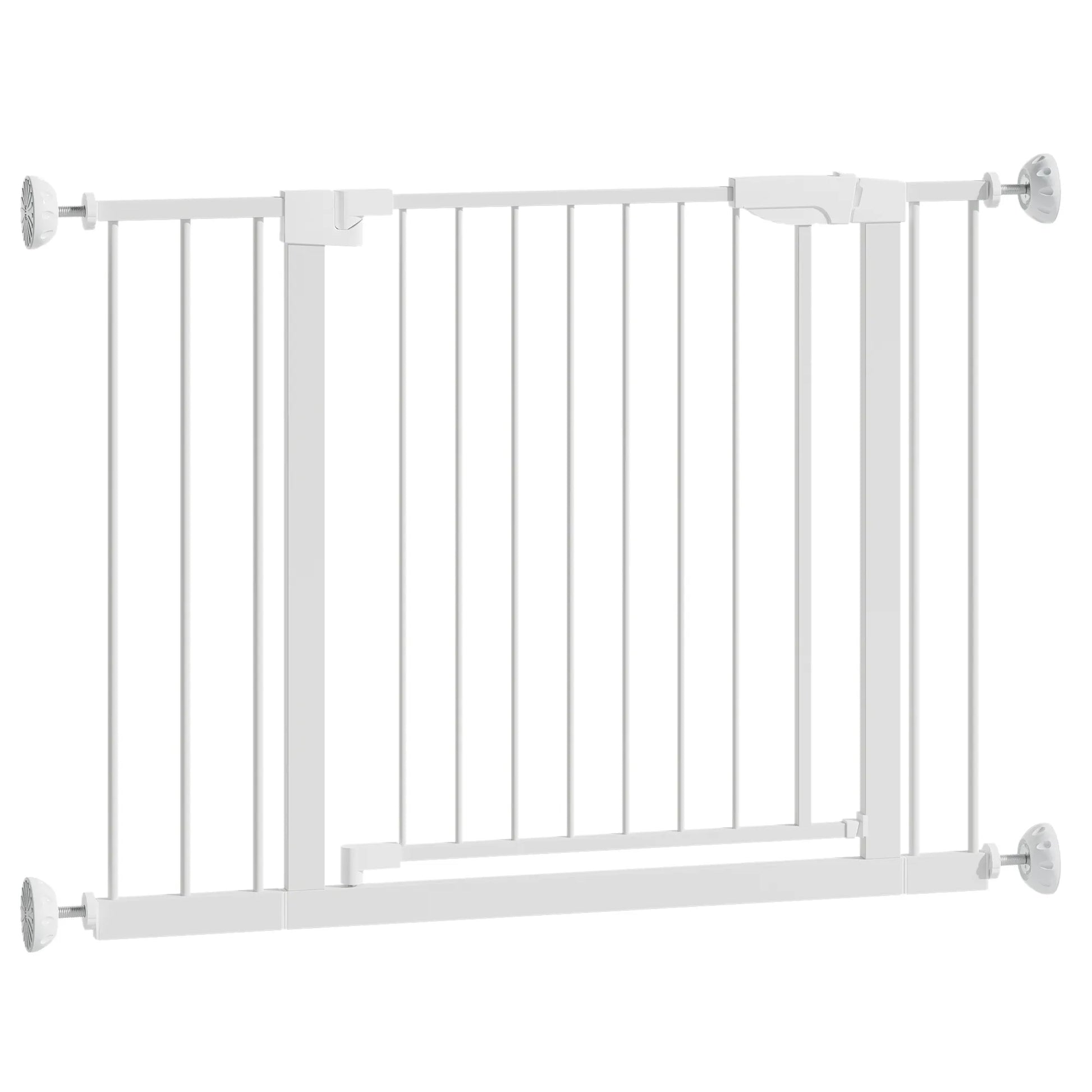 29.5-45.3' Wide Baby Gate with wall protector for Stairs, Dog Gate Indoor for Doorways, No Drilling Pressure Mounted Pet Gates for Kids, Easy Walk – view 24