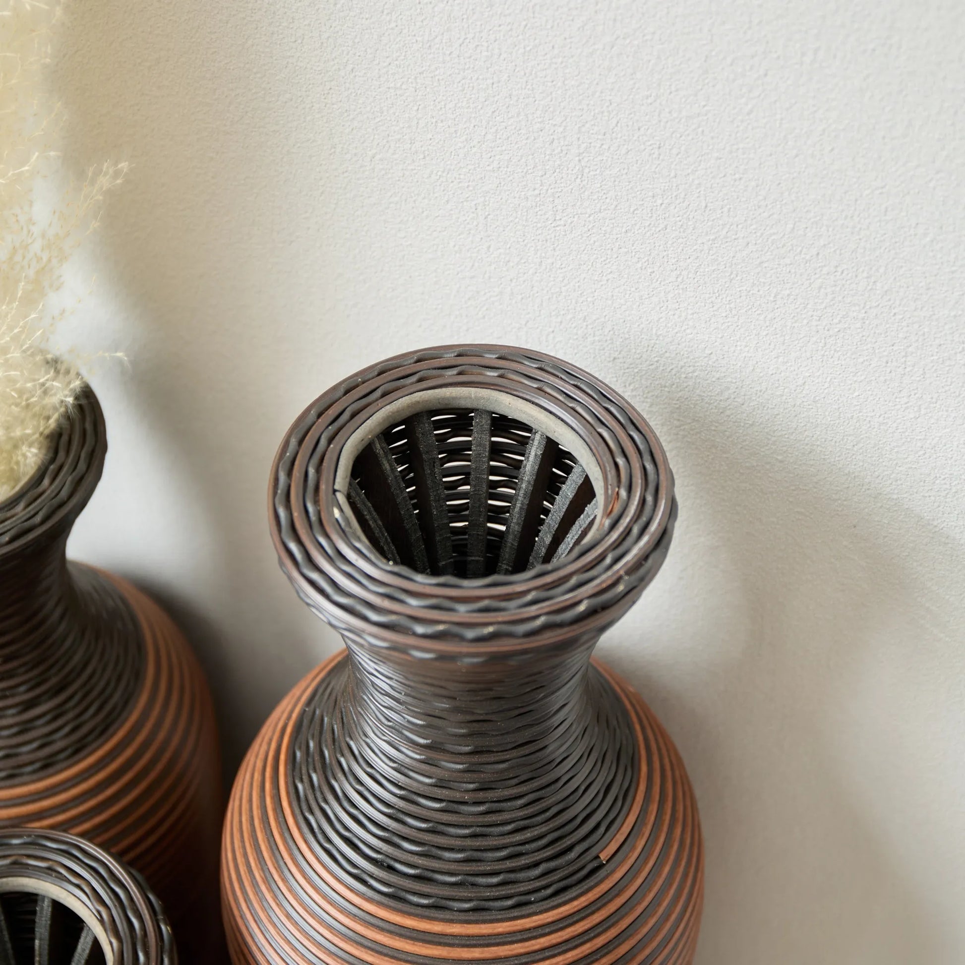Desktop Vase, Brown Decorative Floor Vase, Classic and Neat Floor Vase, High Independent Flower Stand, Artificial Vine Vase, PVC Floor Vase, Home – view 25