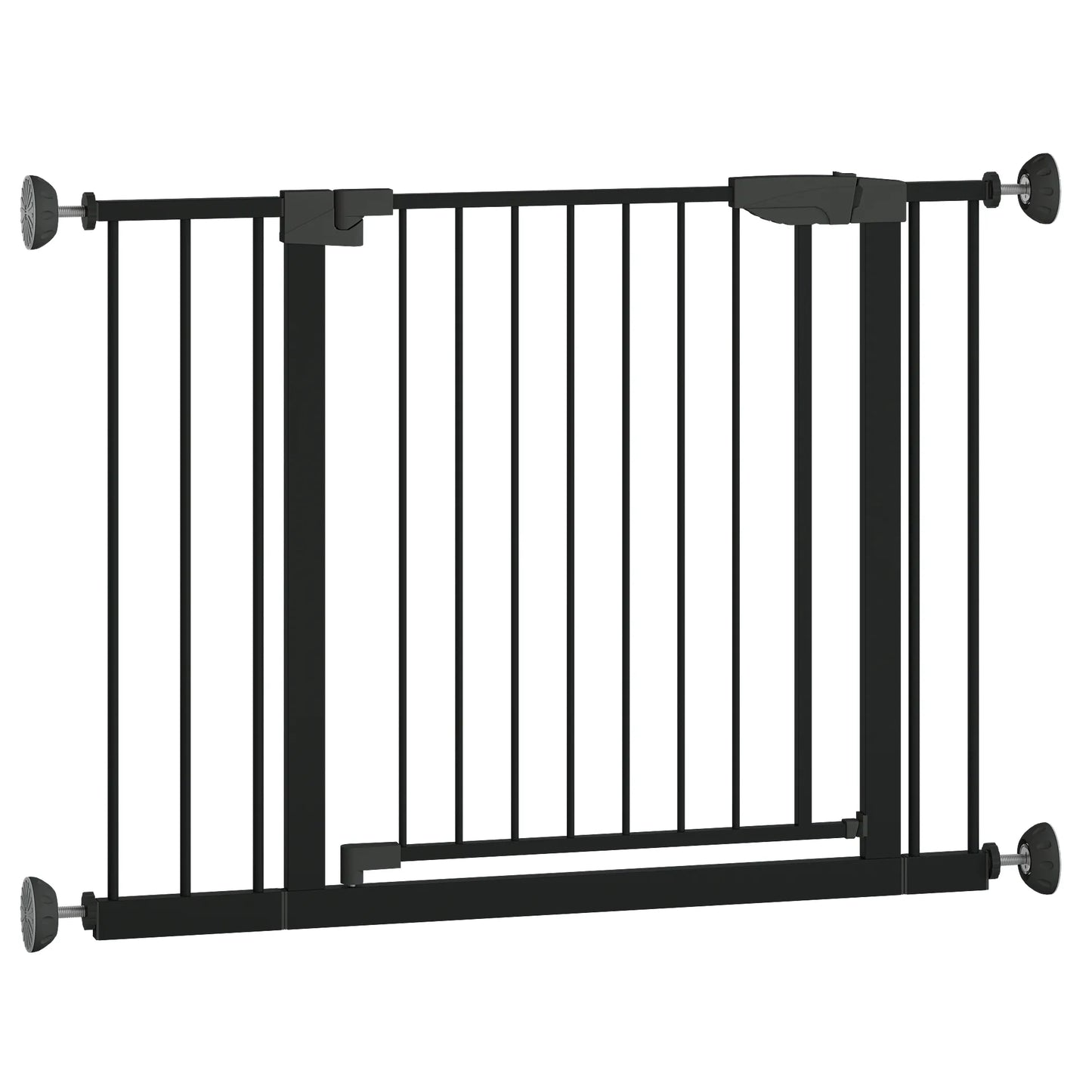 29.5-45.3' Wide Baby Gate with wall protector for Stairs, Dog Gate Indoor for Doorways, No Drilling Pressure Mounted Pet Gates for Kids, Easy Walk – view 25