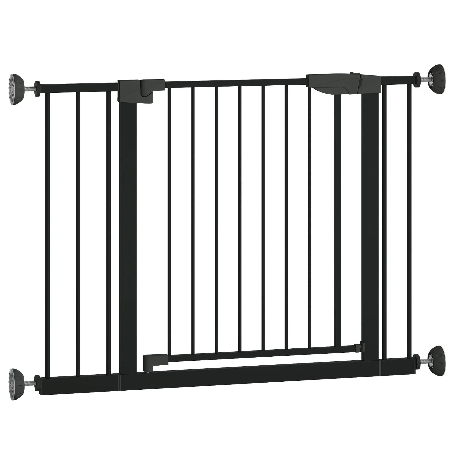 29.5-45.3' Wide Baby Gate with wall protector for Stairs, Dog Gate Indoor for Doorways, No Drilling Pressure Mounted Pet Gates for Kids, Easy Walk – view 25