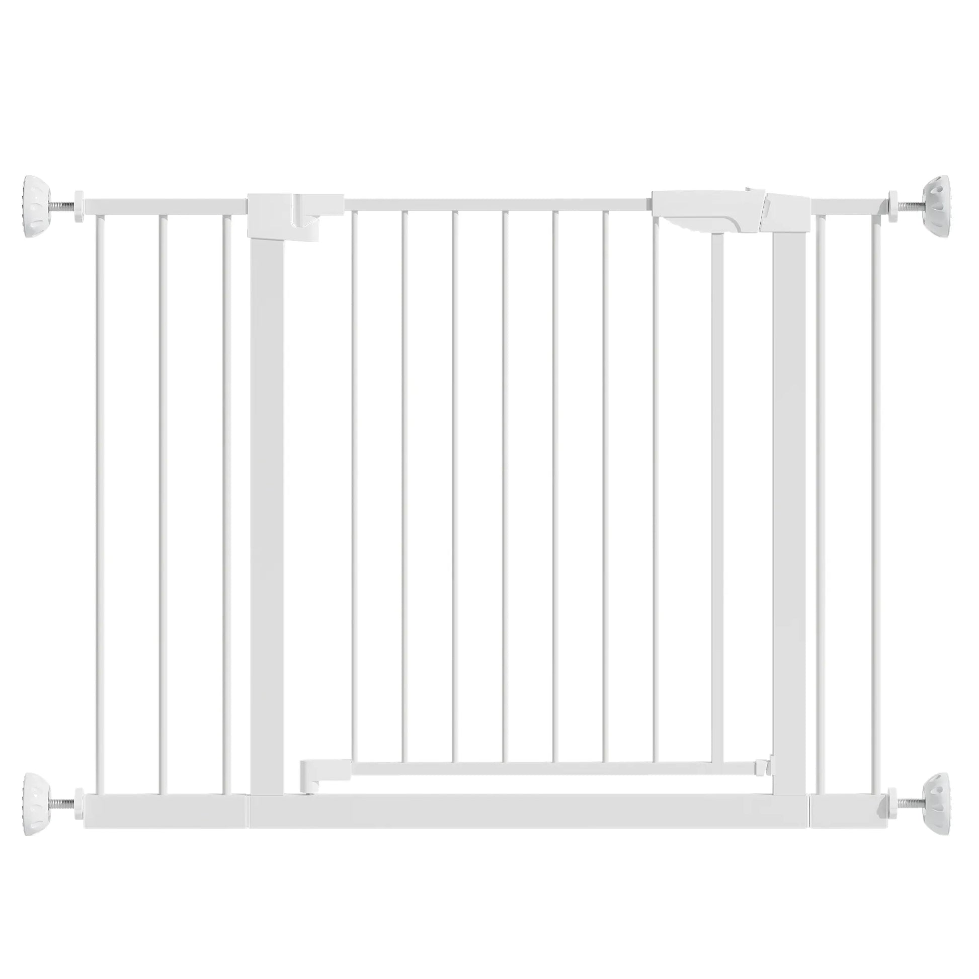 29.5-45.3' Wide Baby Gate with wall protector for Stairs, Dog Gate Indoor for Doorways, No Drilling Pressure Mounted Pet Gates for Kids, Easy Walk – view 25