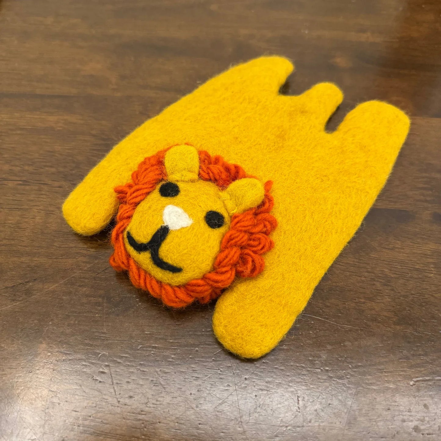Handmade Lion King 18x11 cm Wool Felt Coaster