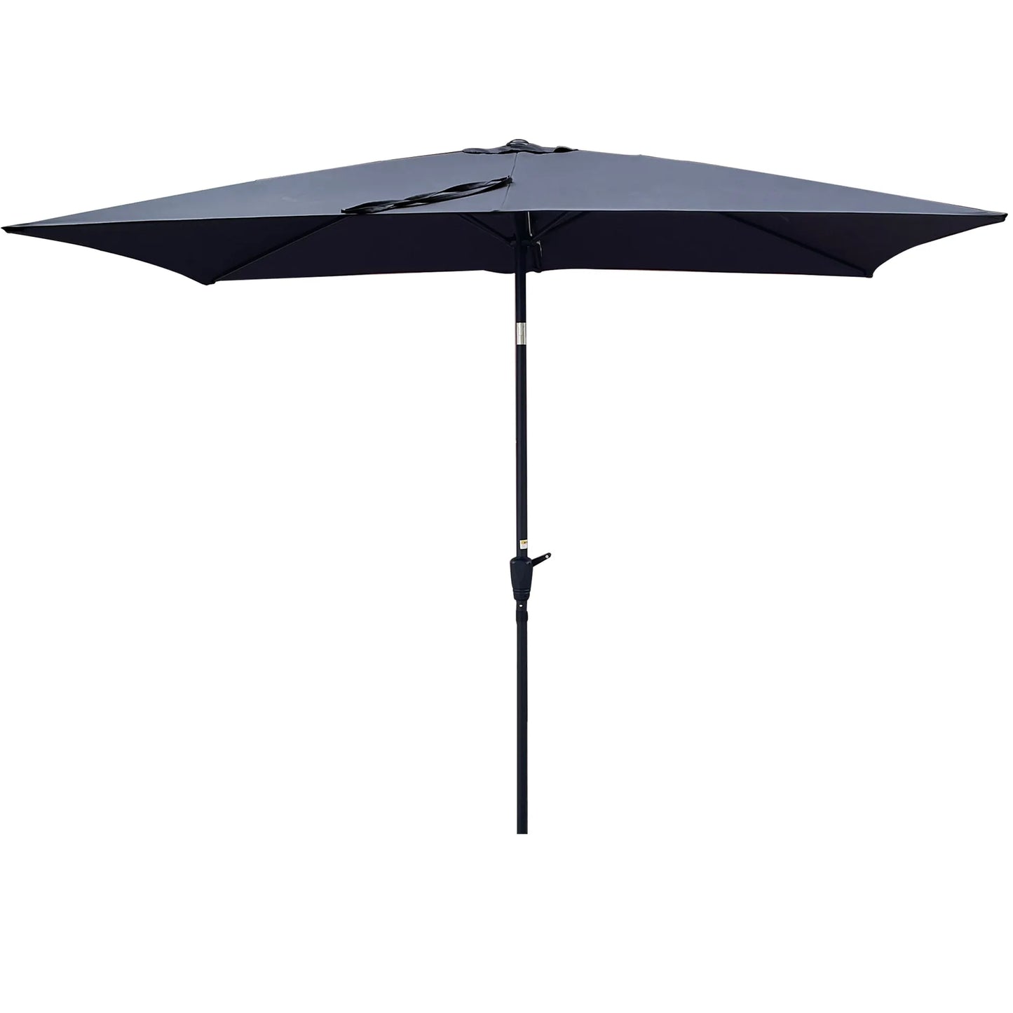 6 × 9-Foot Tilting Patio Umbrella with Crank – Anthracite – view 6