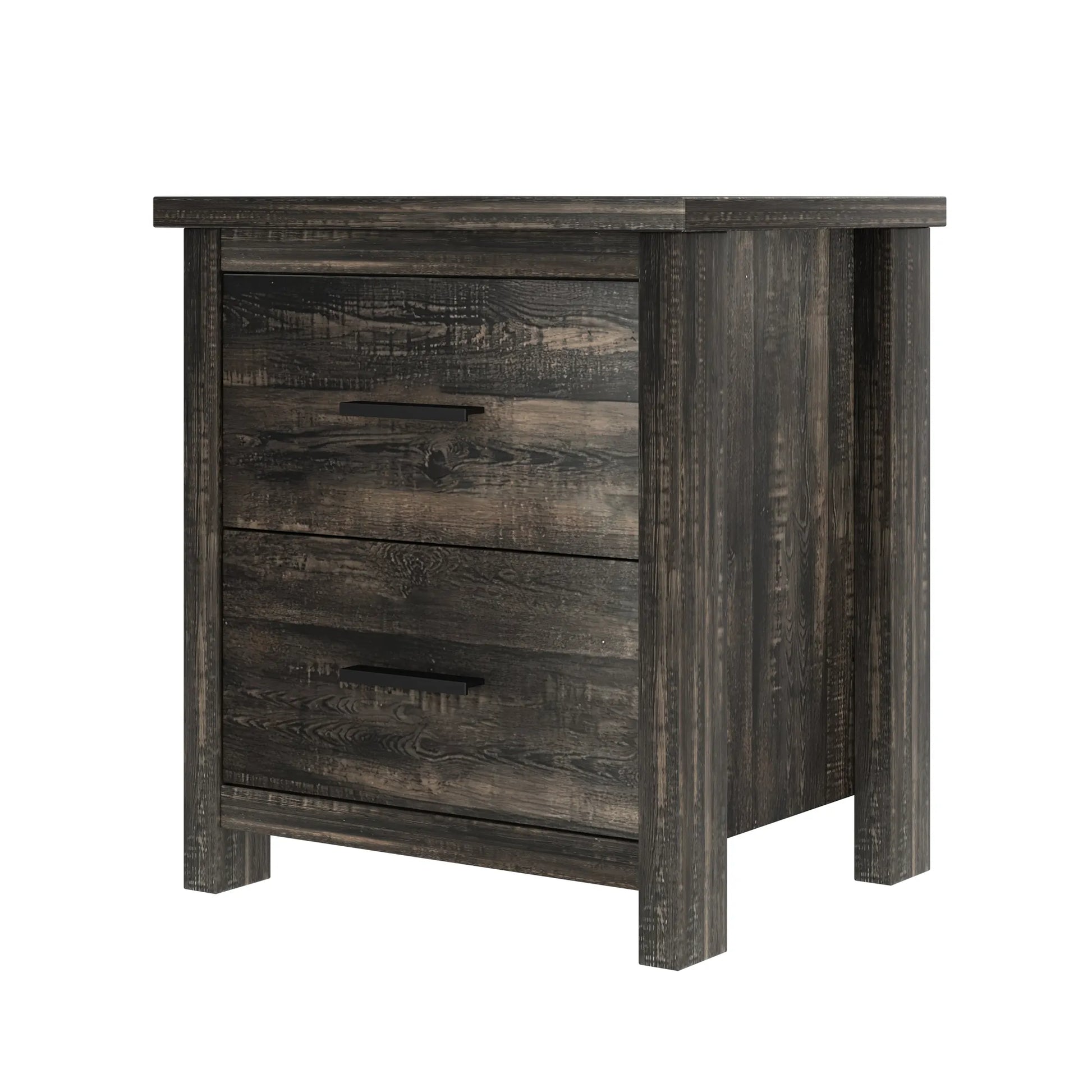 4-Piece Queen Bedroom Furniture Set with Storage Bed, Nightstands and Dresser – Antique Gray – view 11