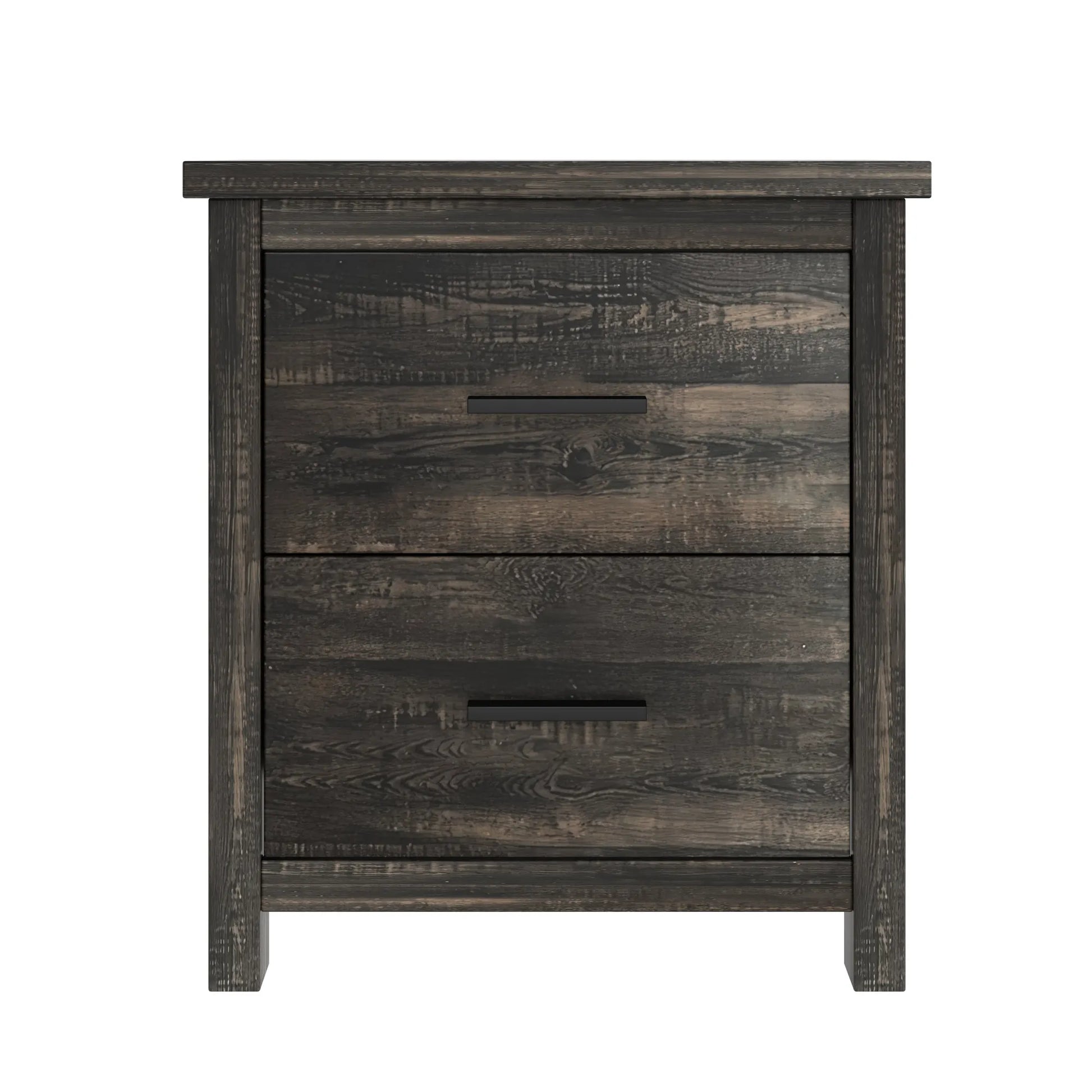 4-Piece Queen Bedroom Furniture Set with Storage Bed, Nightstands and Dresser – Antique Gray – view 12