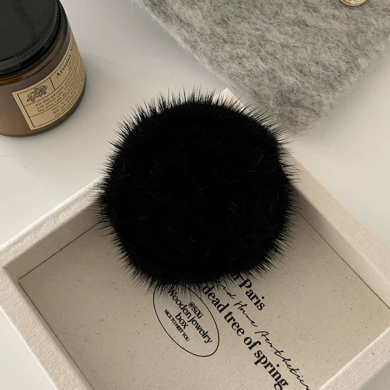 Black camellia flower brooch color reference