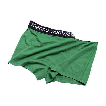 Merino Wool Boyshorts for Everyday Adventures in Grass Green · 82.3% Merino