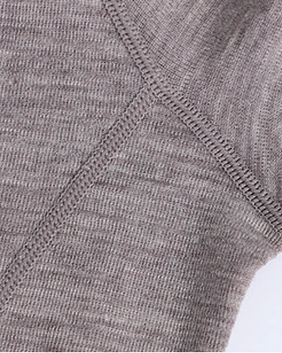 Merino Wool Long Sleeve Base Layer - Crew Neck — Underarm seams