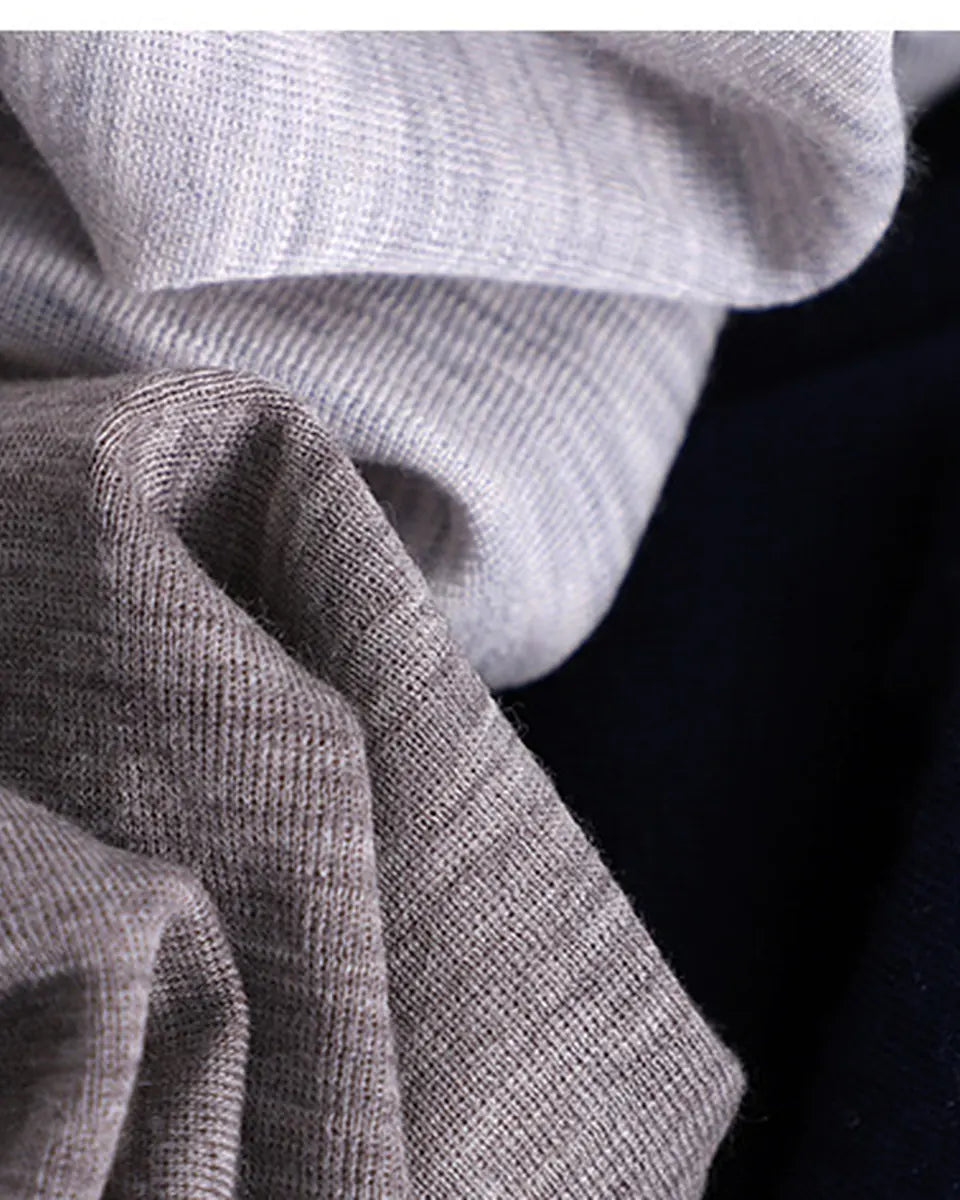 Merino Wool Long Sleeve Base Layer - Crew Neck — 100% Merino knit