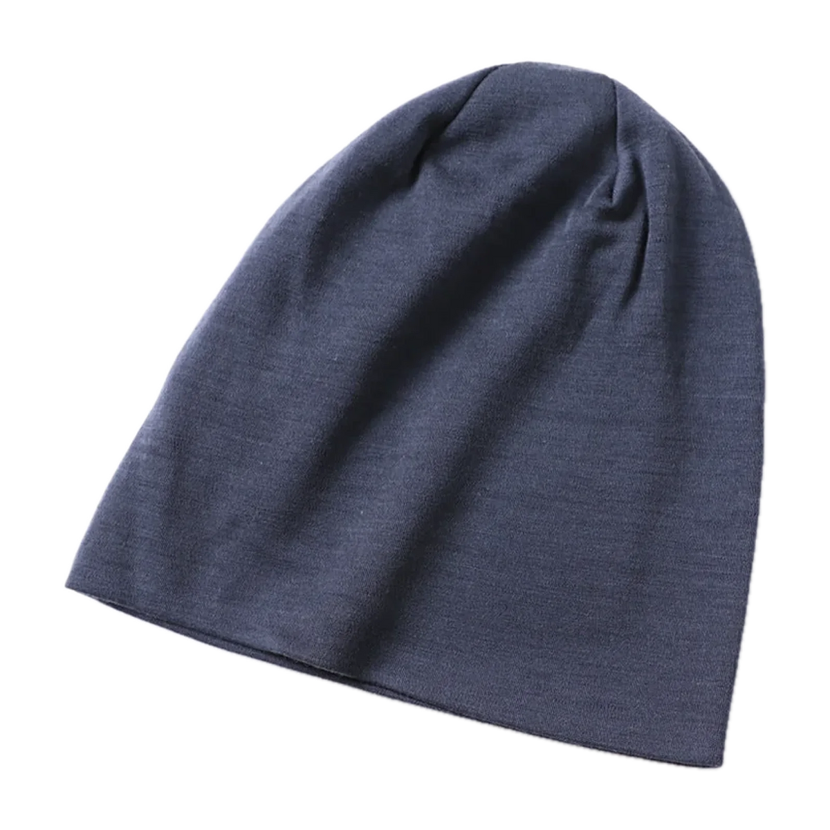 Merino Wool Double-Layer Beanie for the Outdoors in Fog Gray · 100% Merino