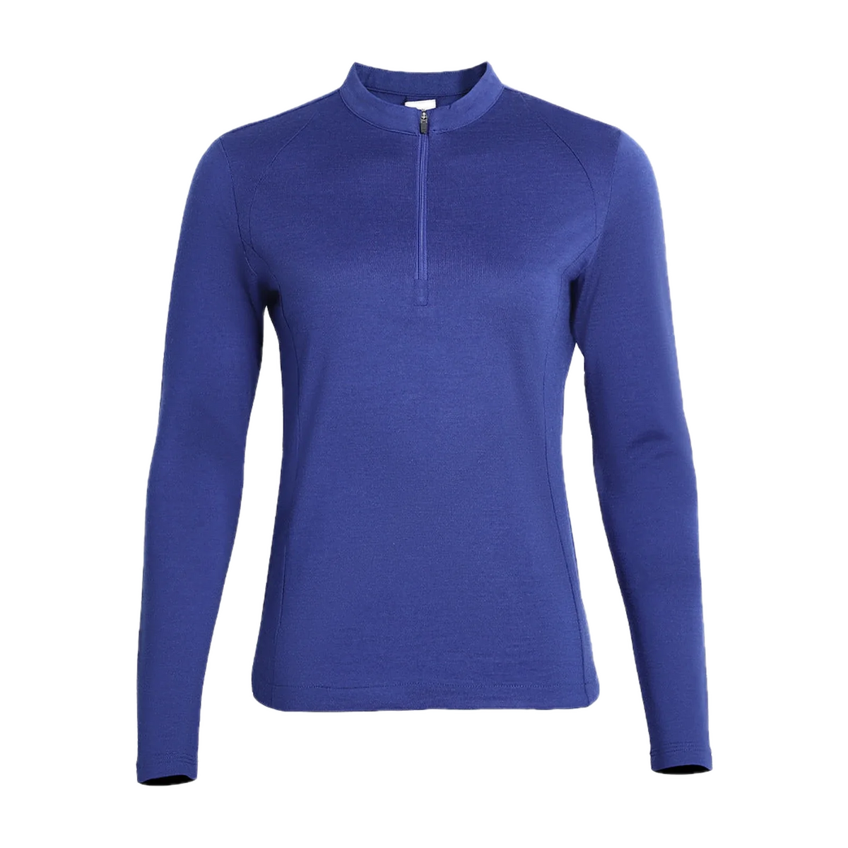 Merino Wool Half-Zip Base Layer for Outdoor Days in Midnight Blue · 40% Merino