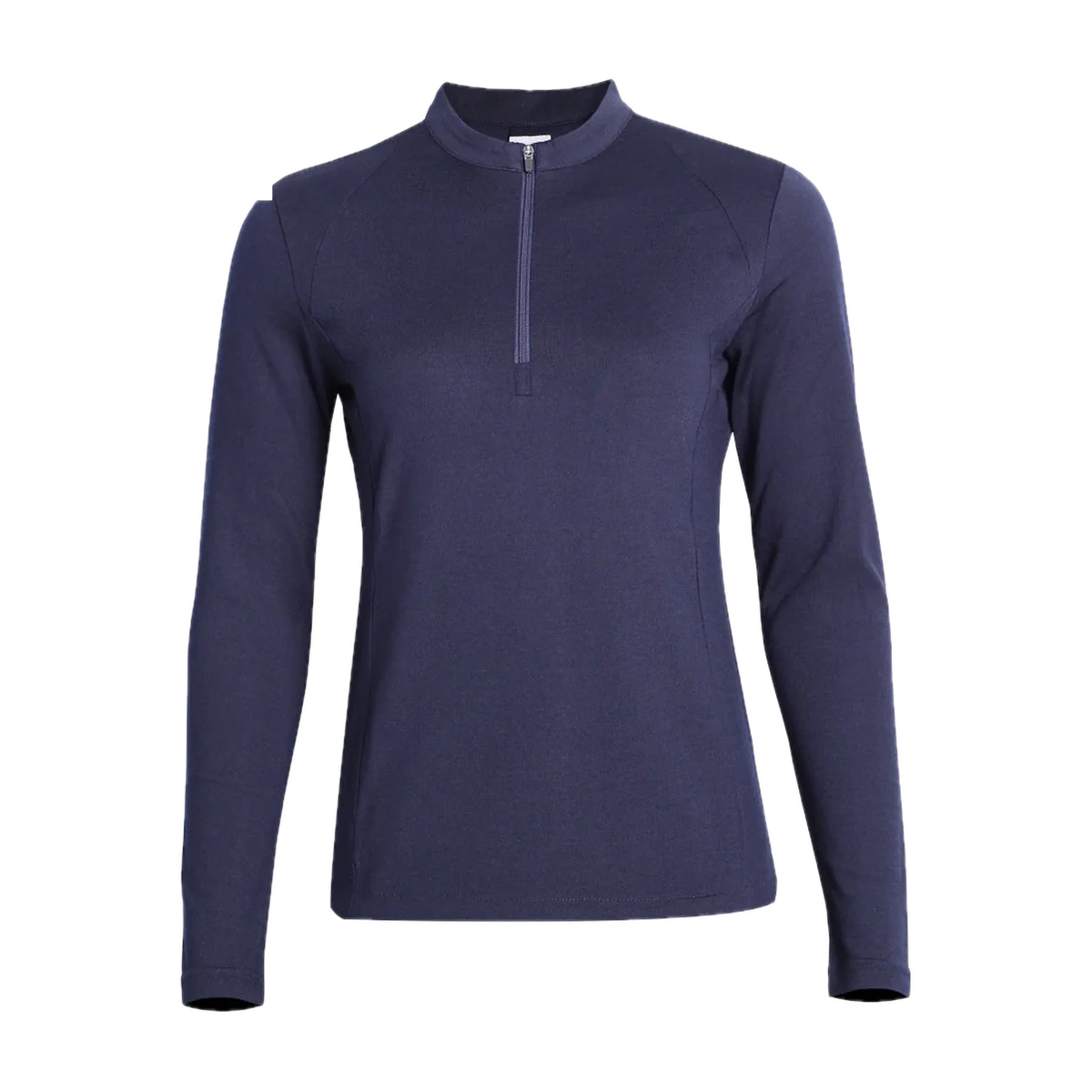 Merino Wool Half-Zip Base Layer for Outdoor Days in Deep Navy · 49.7% Merino