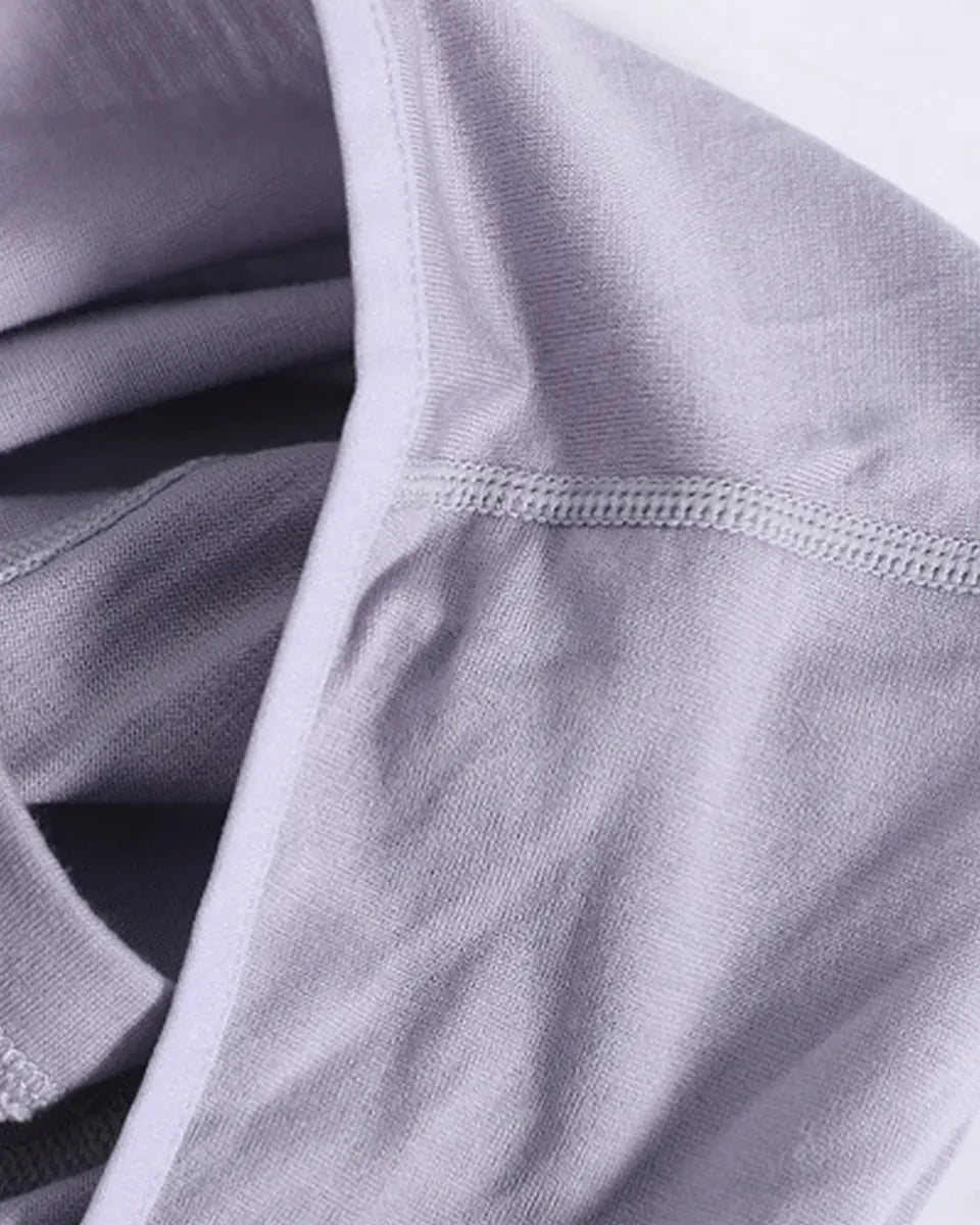 Merino Wool Hoodie - Half Zip, 100% Merino — Hood detail
