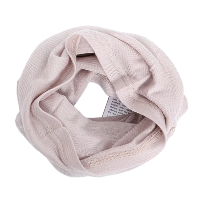 Merino Wool Multiuse Neck Gaiter for Trail and Travel in Milk Tea Pink