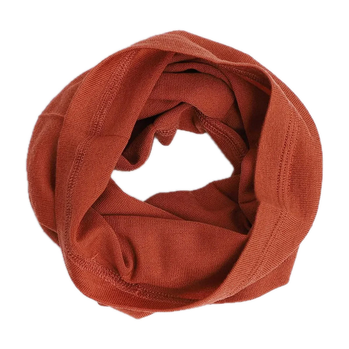 Merino Wool Multiuse Neck Gaiter for Trail and Travel in Orange