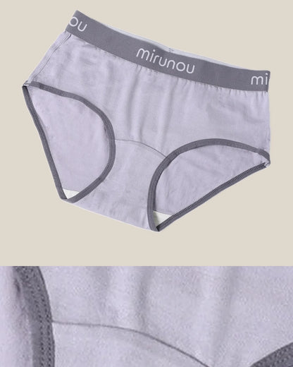 Construction and product view of Merino Wool Briefs for Trail Days and Travel, shown in Gray Violet