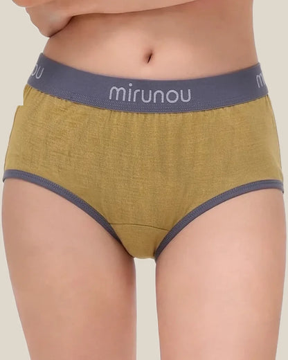 Merino Wool Briefs for Trail Days and Travel worn by an adult model