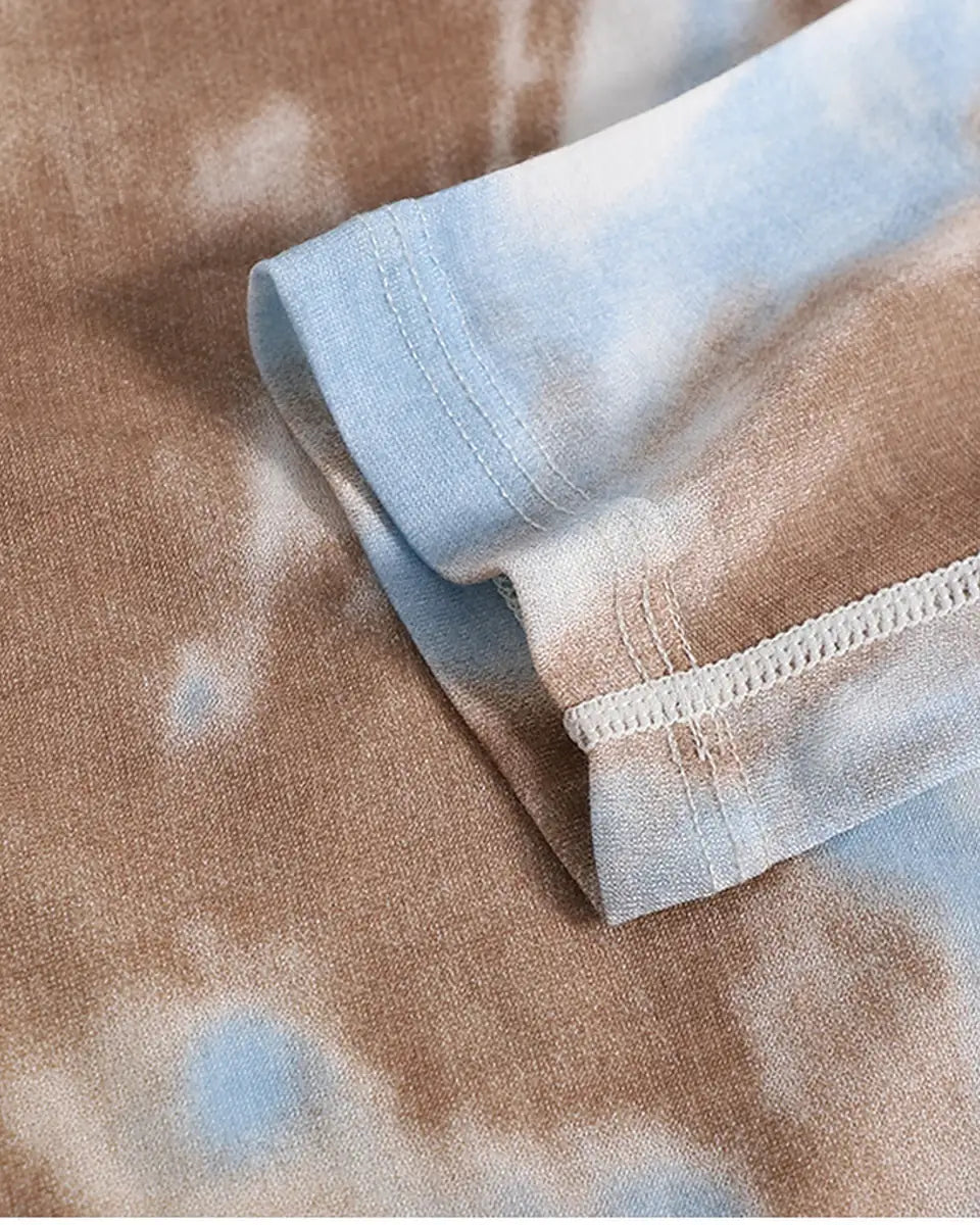 Merino Wool Long Sleeve Base Layer - Printed — Finished cuffs