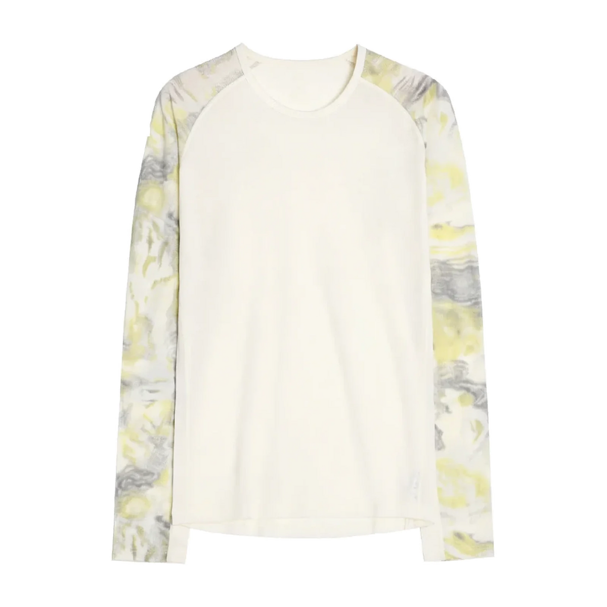 Merino Wool Raglan Top with Nature-Inspired Sleeves in Stardust