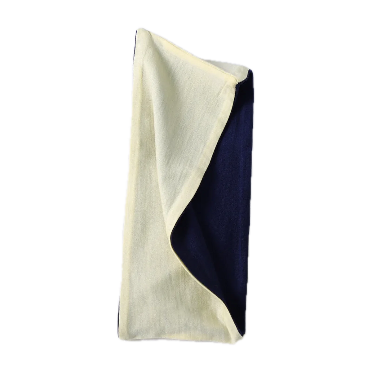 Merino Wool Reversible Headband for the Outdoors in Pale Yellow / Black