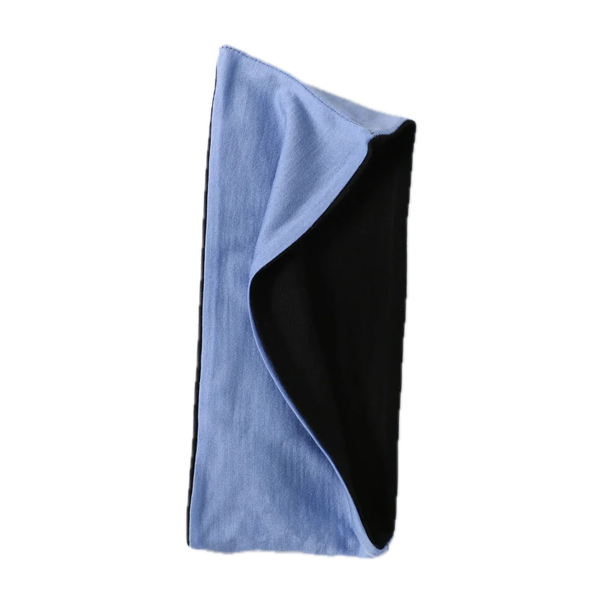 Merino Wool Reversible Headband for the Outdoors in Blue / Black