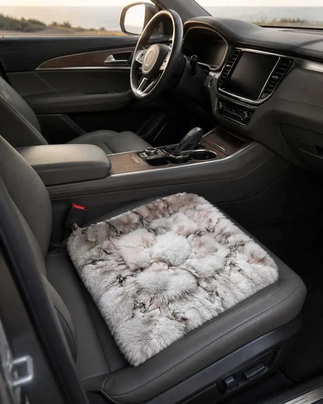 Handmade Australian Wool Sheepskin Car Seat Cushion