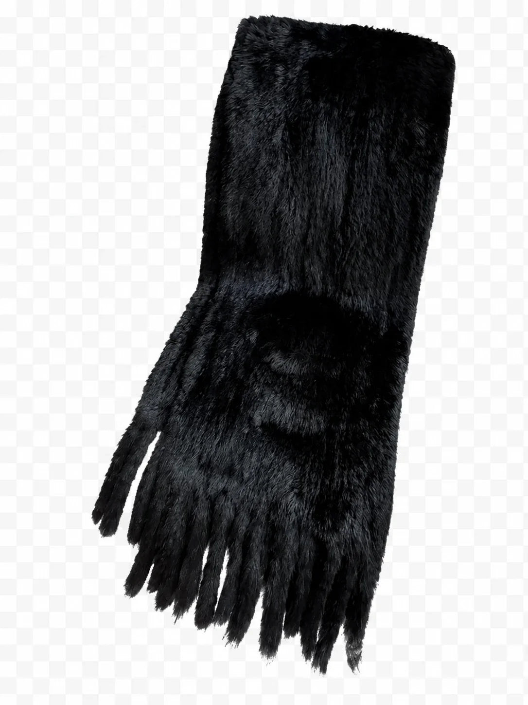 Women's Genuine Rabbit Fur Double-Sided Pocket Shawl — view 2