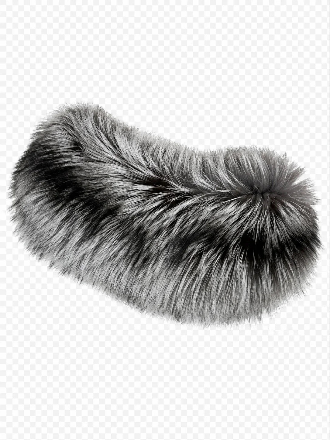 Women's Genuine Raccoon & Silver Fox Fur Shoulder Wrap — view 2