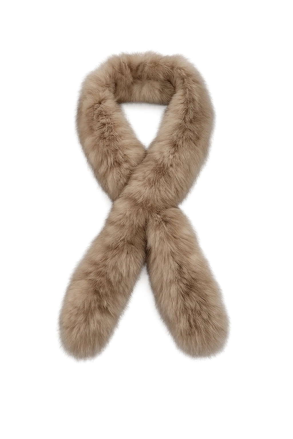 Women's Genuine Sable Fur Mini Pull-Through Scarf — view 10