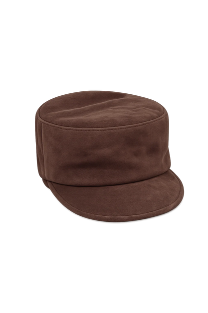 Women's Lambskin Leather Equestrian Riding Cap — view 2